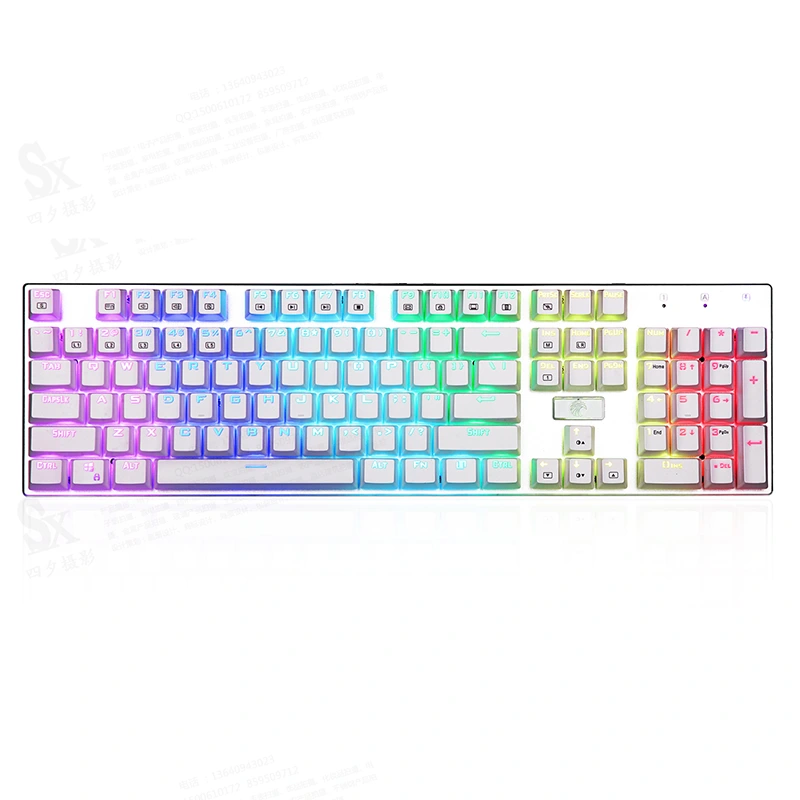 104 клавіші RGB Механічна ігрова клавіатура USB Дротова