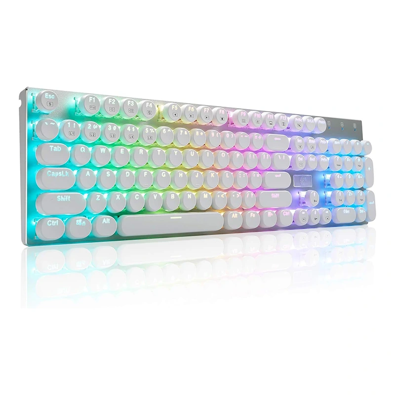 Механічна RGB-клавіатура дротова друкарська машинка на 104 клавіші
