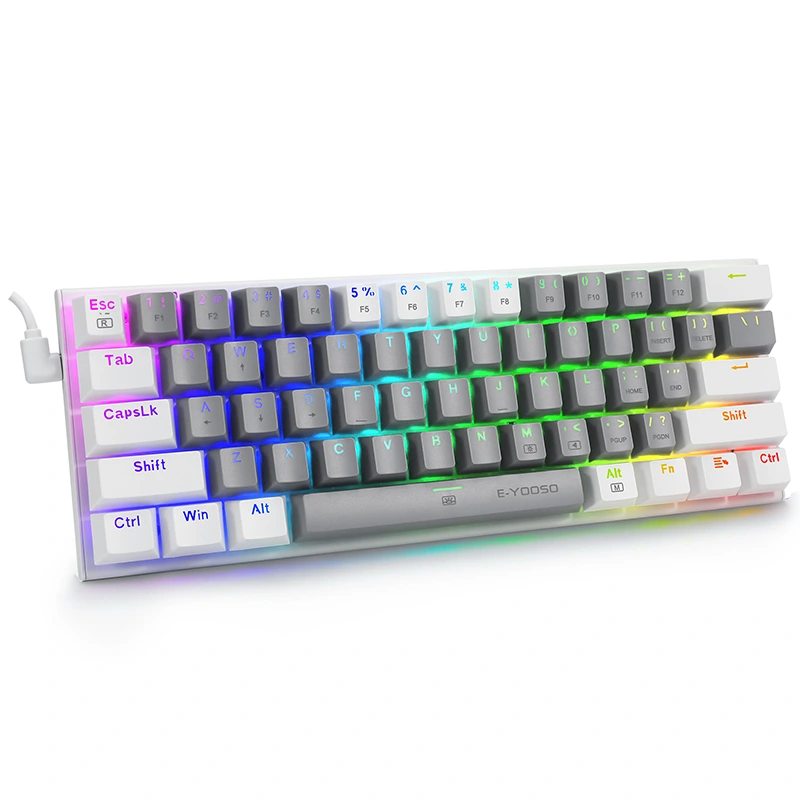 61 клавіші 60% RGB дротова ігрова механічна клавіатура