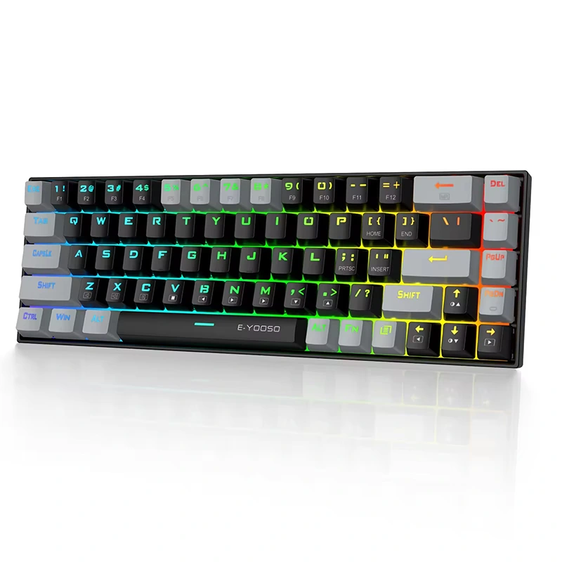 Дротова механічна ігрова клавіатура з 68 клавішами RGB