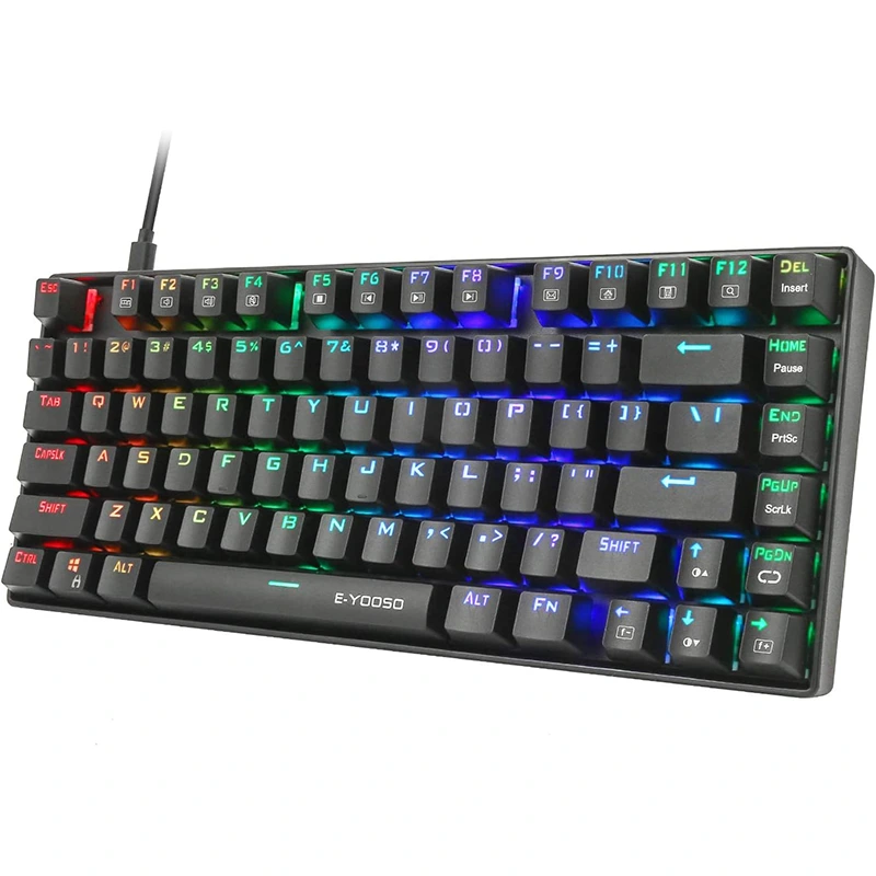 Водонепроникна механічна ігрова клавіатура RGB із 81 клавішею